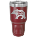 Beware Mama Bear 30 oz Tumbler | Maroon
