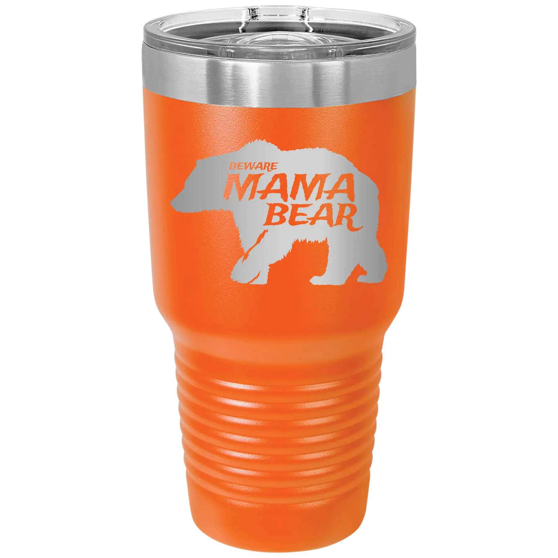 Beware Mama Bear 30 oz Tumbler | Orange
