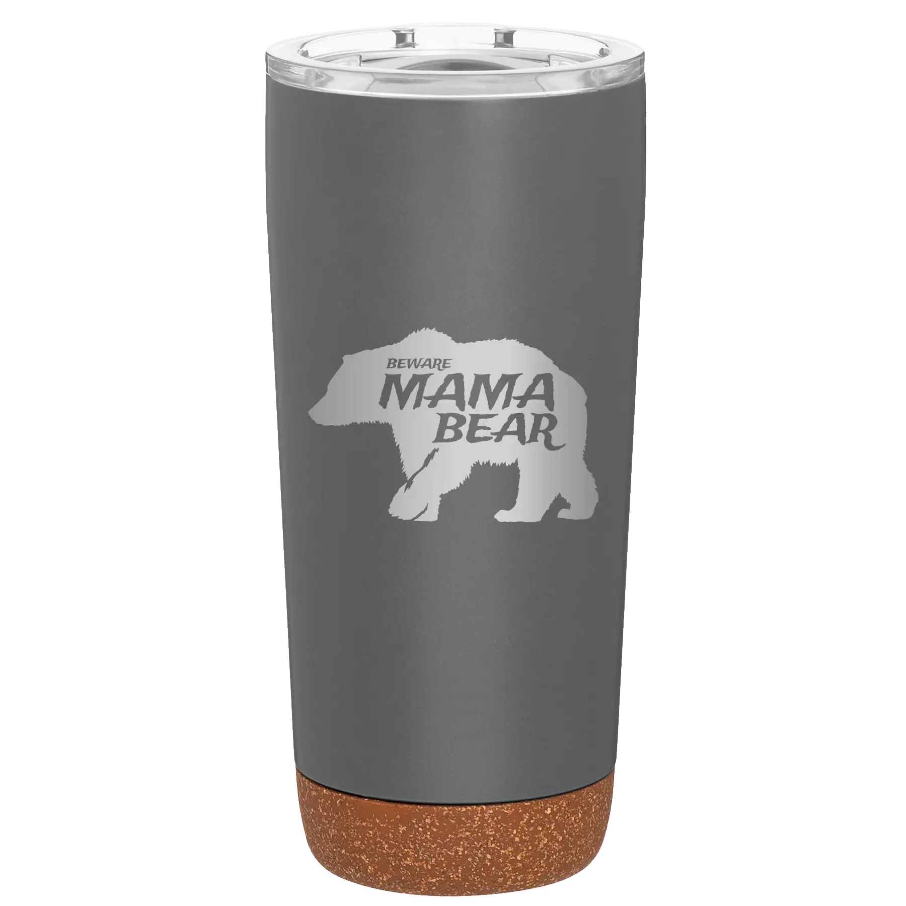 Beware Mama Bear 20 oz Tumbler | Storm Gray
