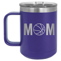 Mom Basketball 15 oz Mug | Purple