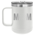 Mom Basketball 15 oz Mug | White