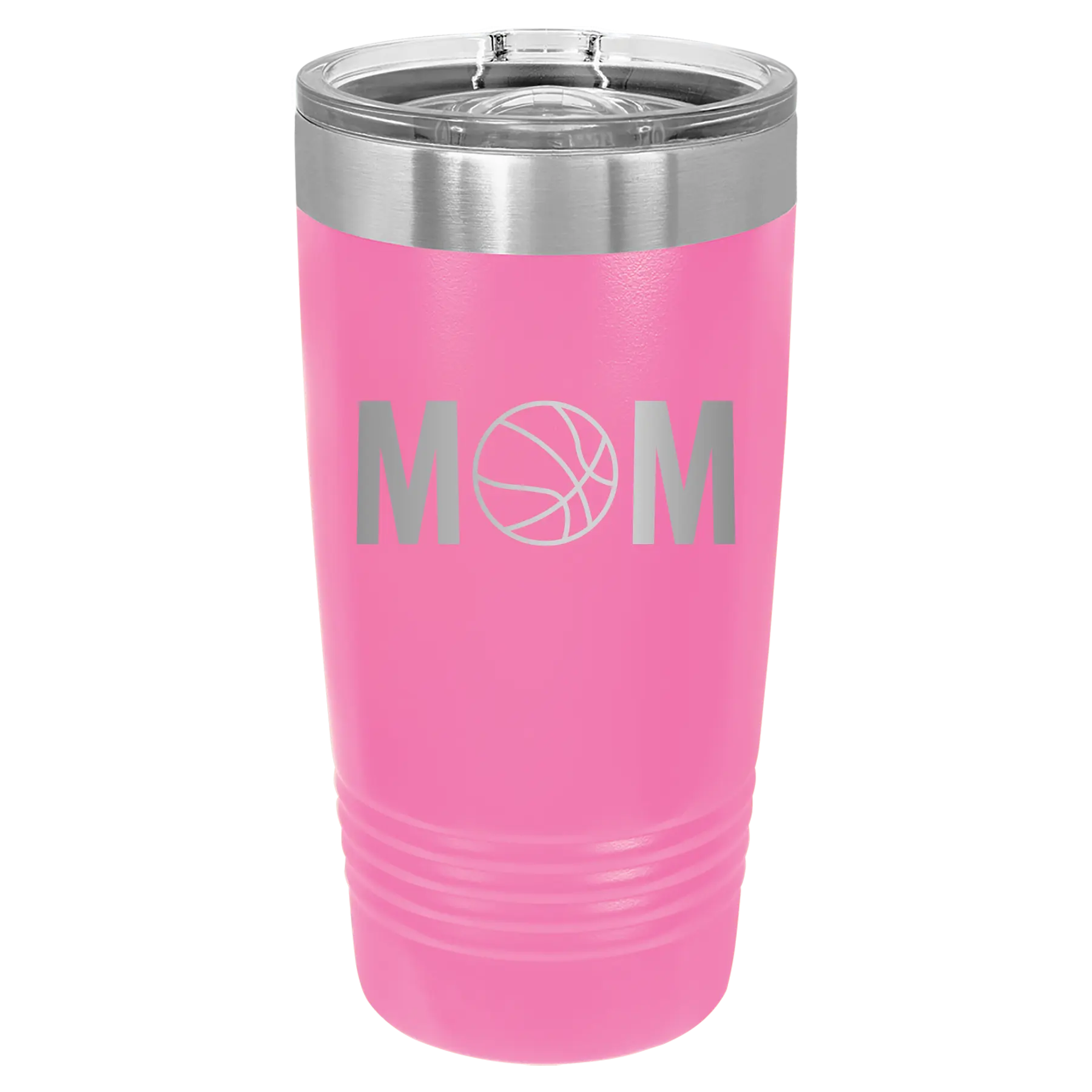 Mom Basketball 20 oz Tumbler | Pink