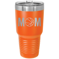 Mom Basketball 30 oz Tumbler | Orange