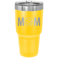 Mom Basketball 30 oz Tumbler | Yellow