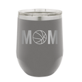 Mom Basketball Wine Cup | Dark Gray