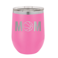 Mom Basketball Wine Cup | Pink