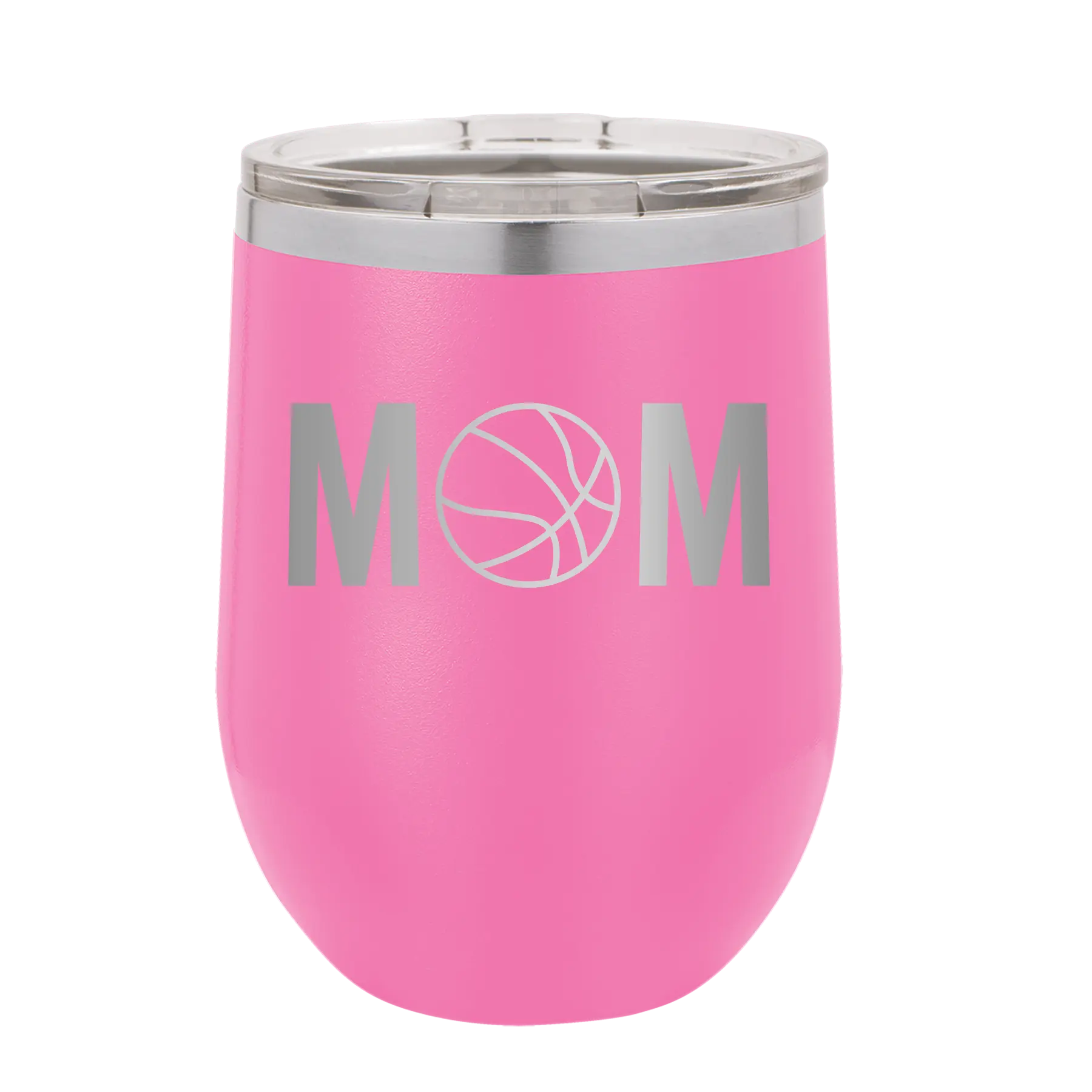 Mom Basketball Wine Cup | Pink