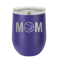 Mom Basketball Wine Cup | Purple