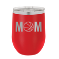 Mom Basketball Wine Cup | Red