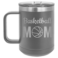 Mom Basketball2 15 oz Mug | Dark Gray