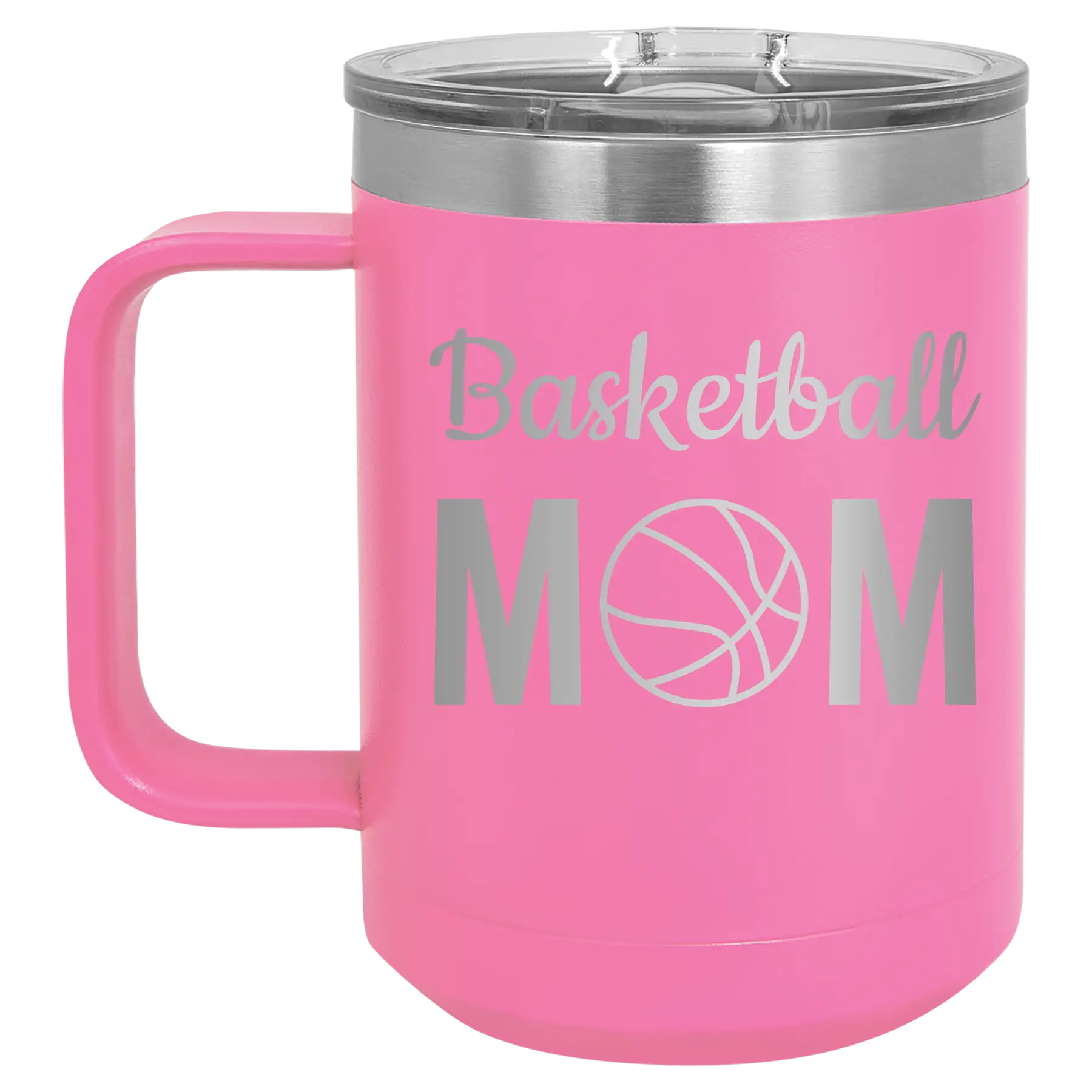 Mom Basketball2 15 oz Mug | Pink