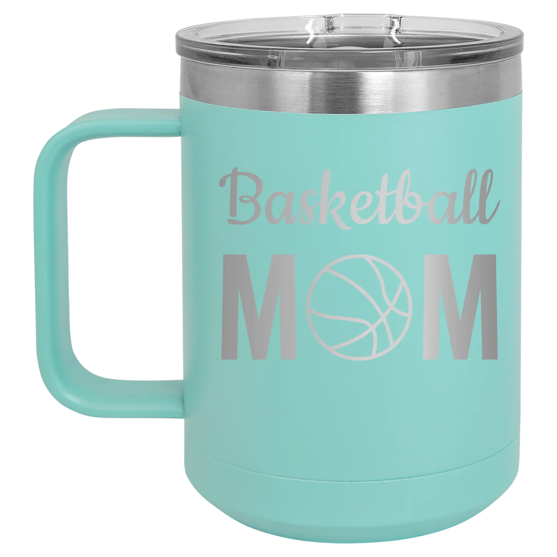 Mom Basketball2 15 oz Mug | Teal