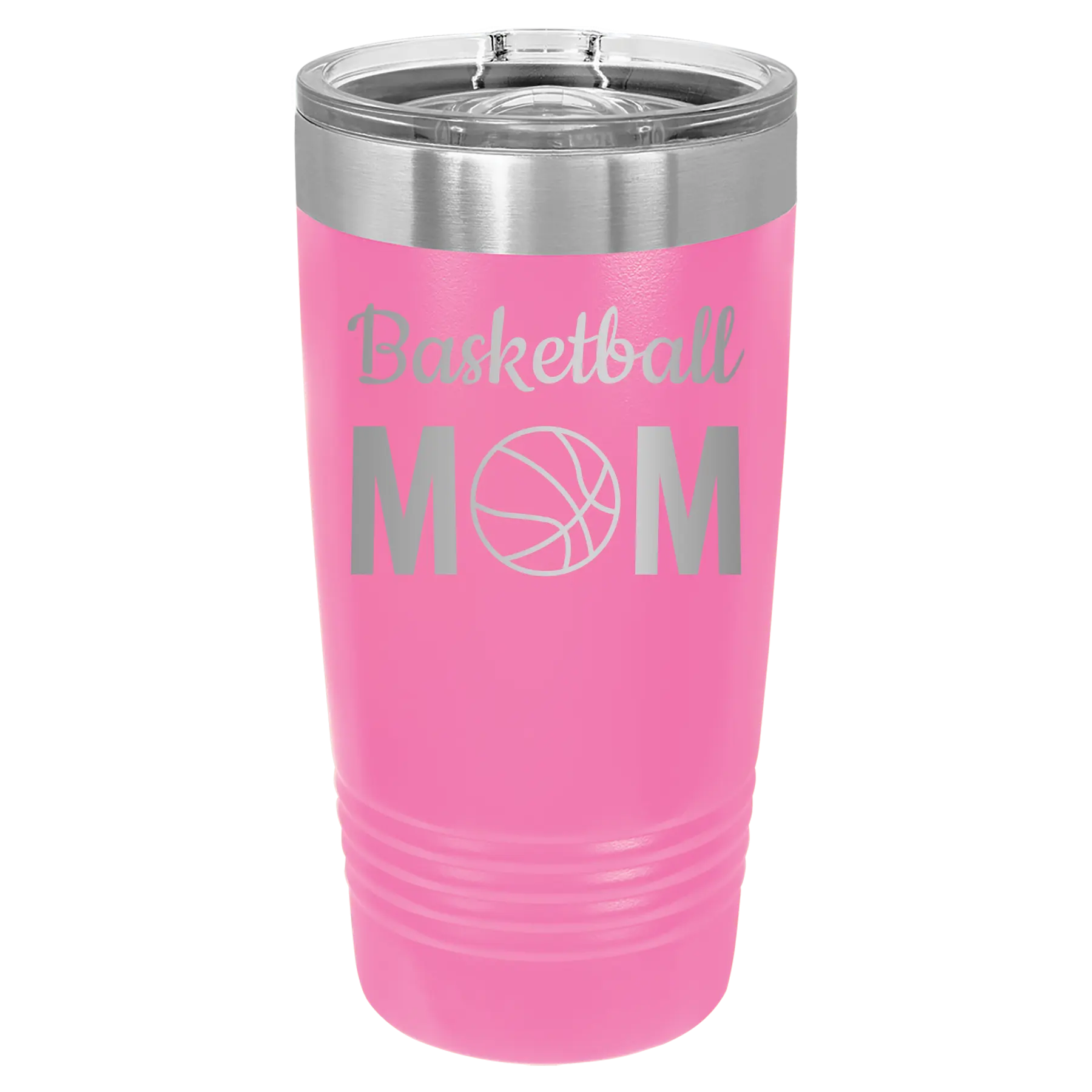 Mom Basketball2 20 oz Tumbler | Pink