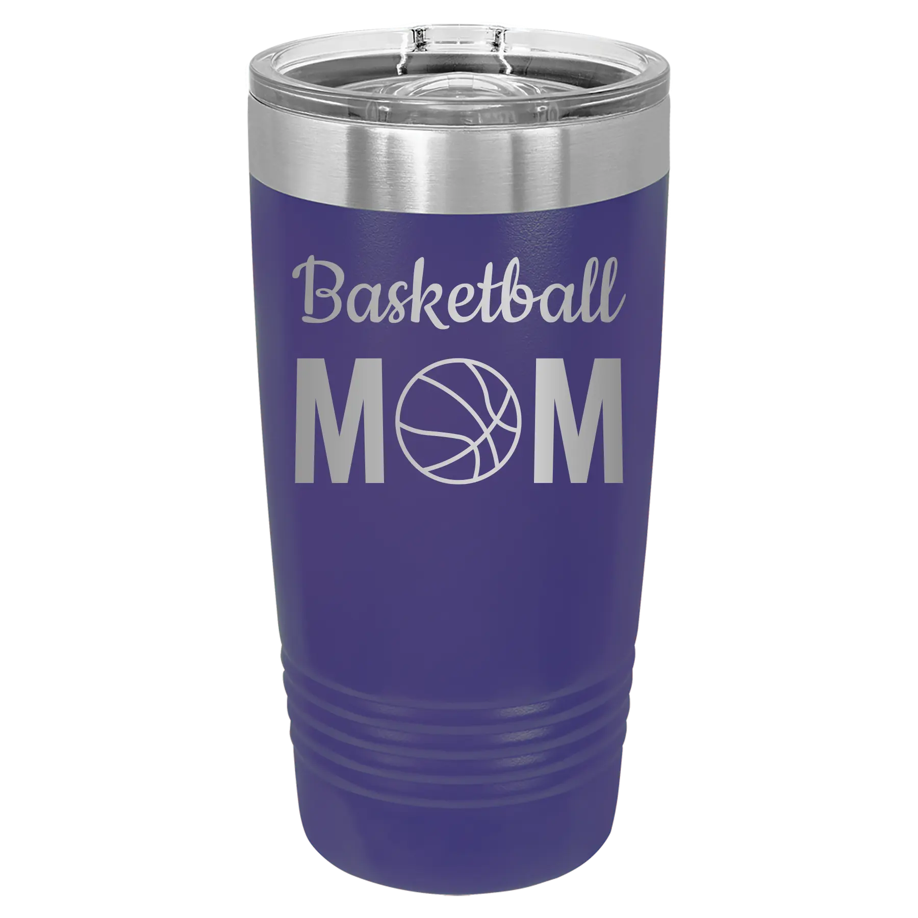 Mom Basketball2 20 oz Tumbler | Purple