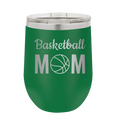 Mom Basketball2 Wine Cup | Green