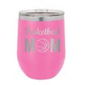 Mom Basketball2 Wine Cup | Pink