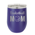 Mom Basketball2 Wine Cup | Purple