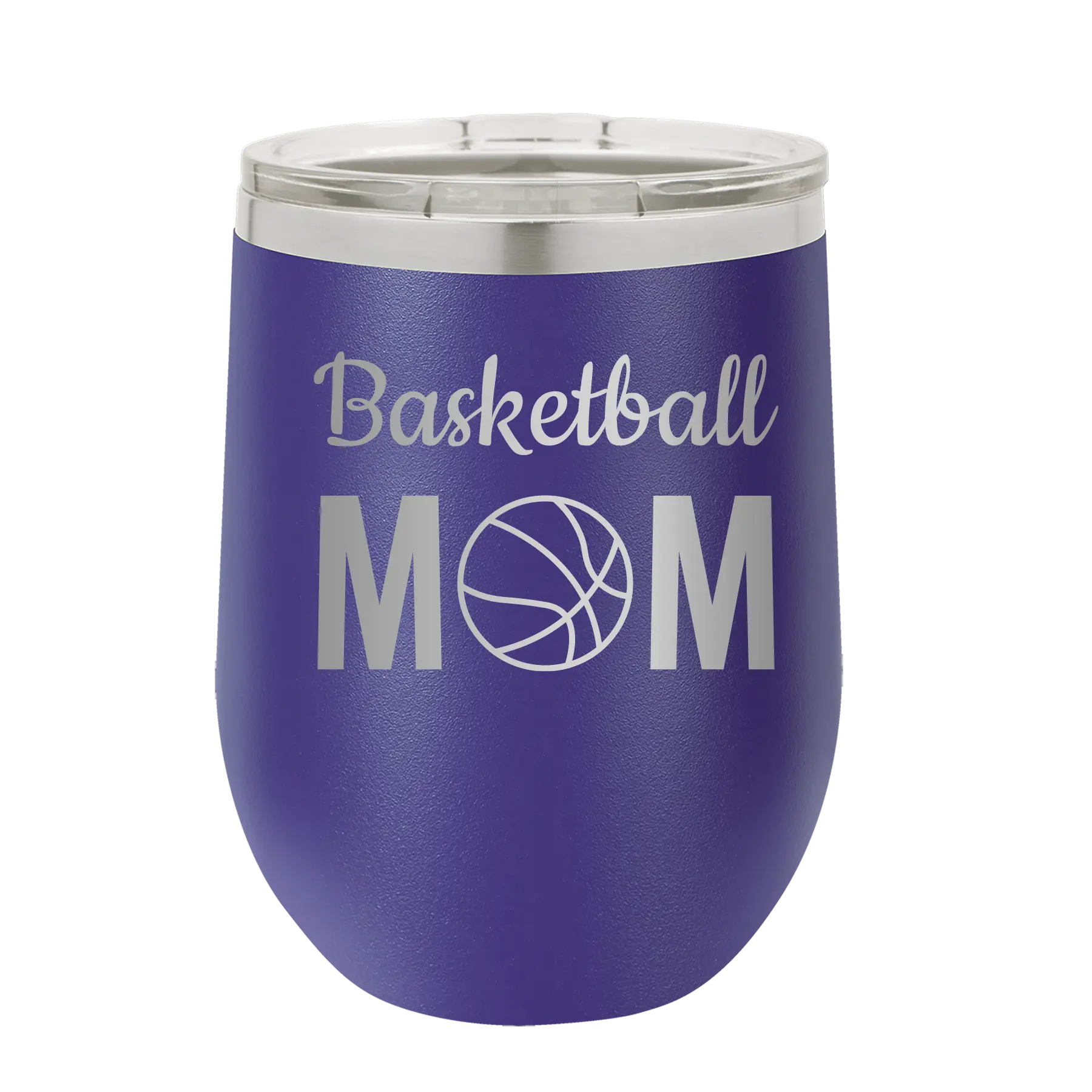 Mom Basketball2 Wine Cup | Purple