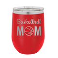 Mom Basketball2 Wine Cup | Red