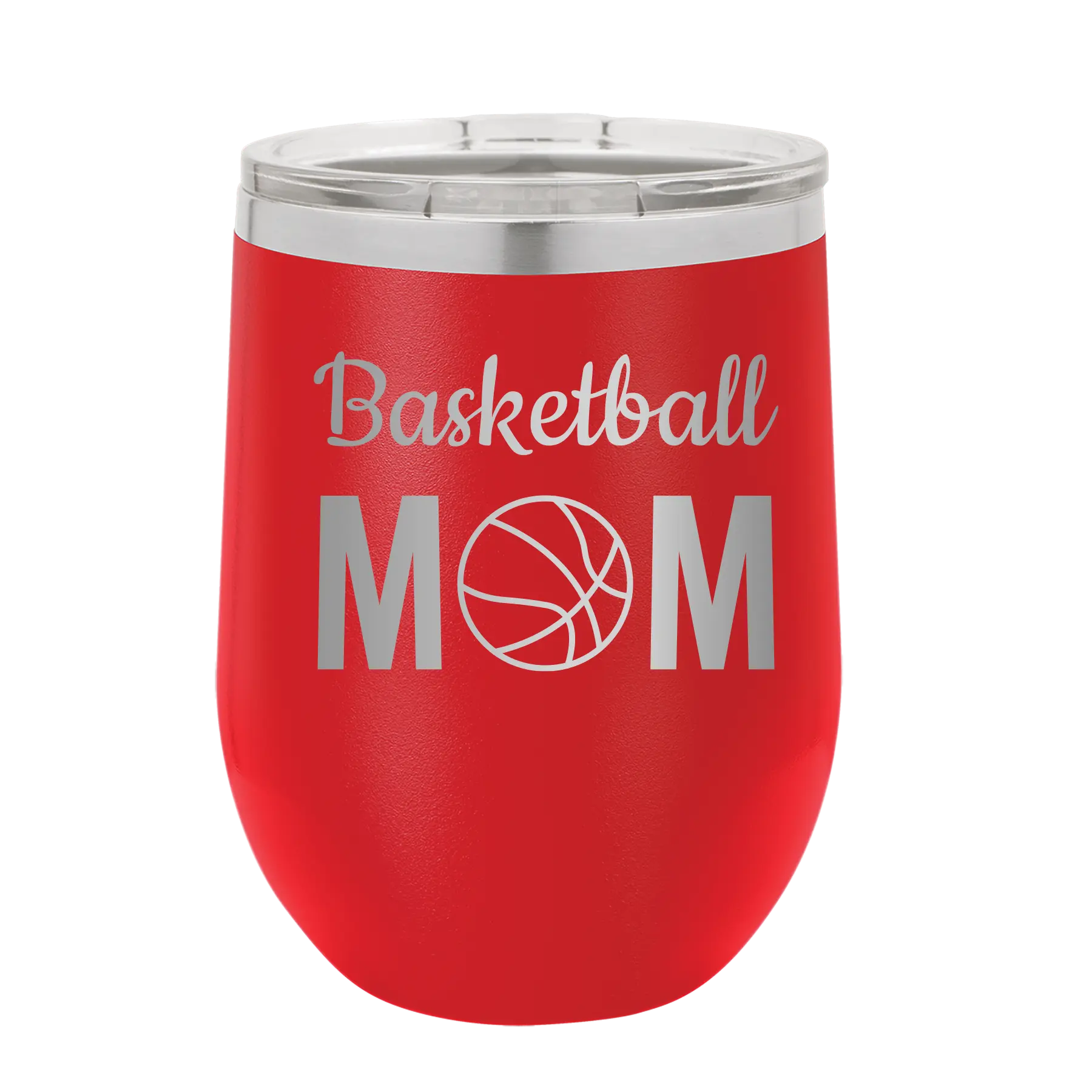 Mom Basketball2 Wine Cup | Red