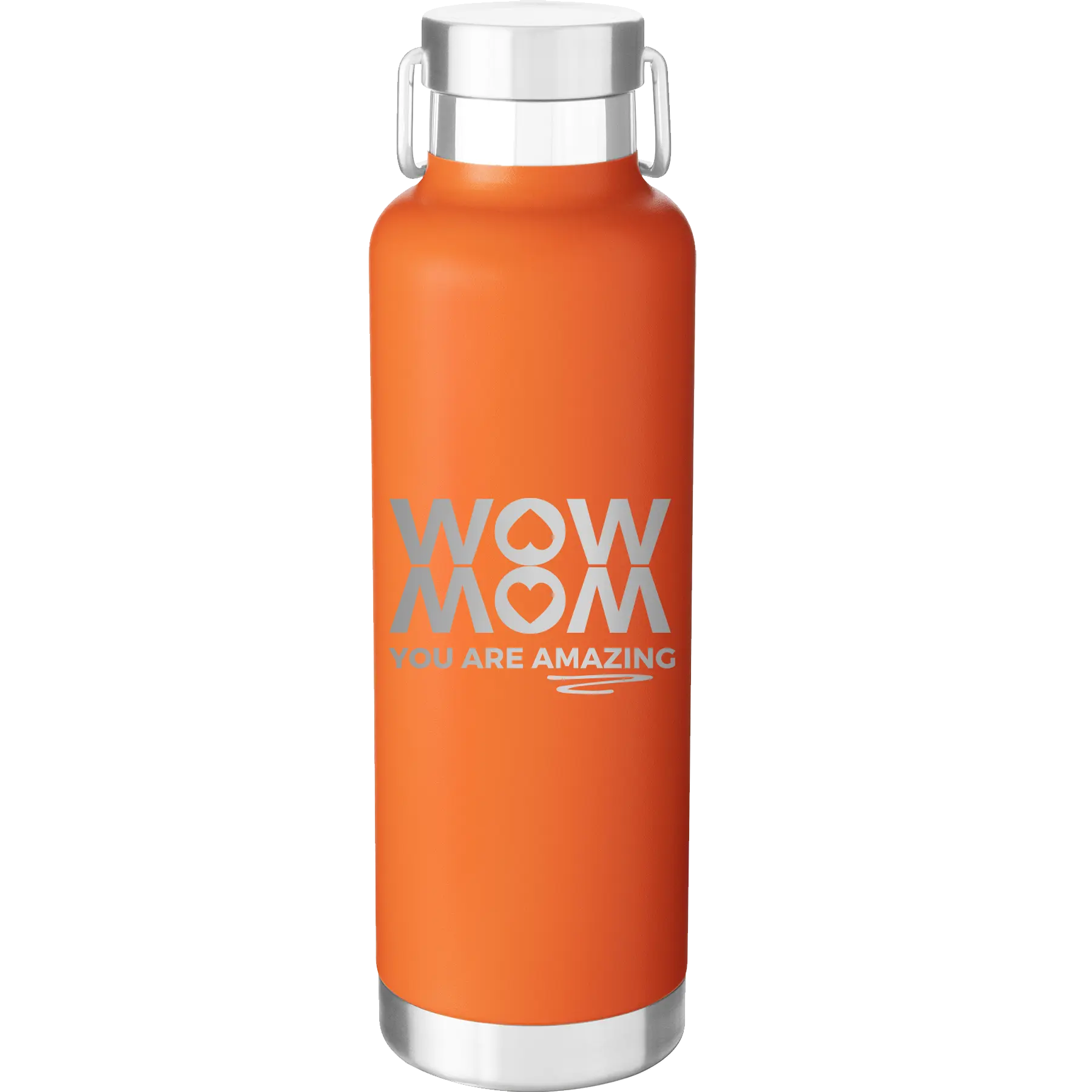 Wow Mom You Are Amazing 24 oz Water Bottle | Orange