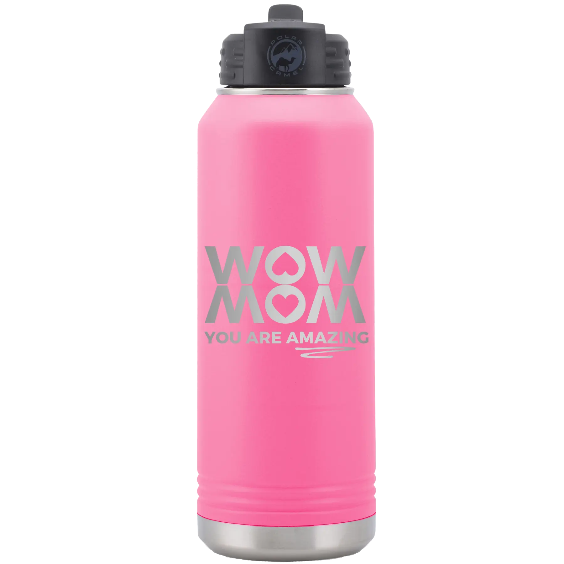 Wow Mom You Are Amazing 32 oz Water Bottle | Pink