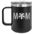 Mom Cheer 15 oz Mug | Black