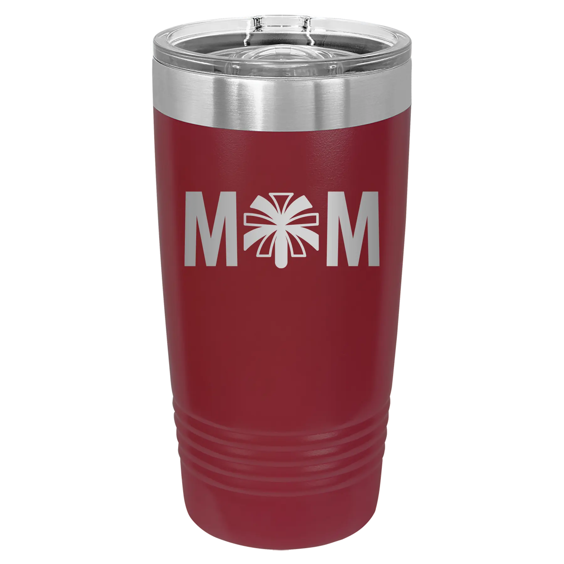Mom Cheer 20 oz Tumbler | Maroon