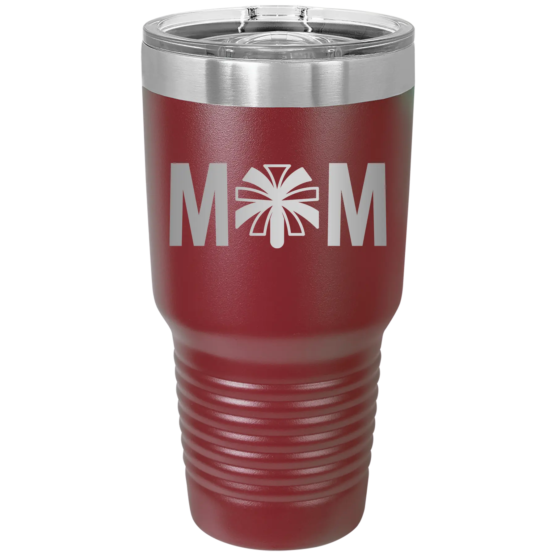 Mom Cheer 30 oz Tumbler | Maroon