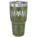 Mom Cheer 30 oz Tumbler | Olive Green
