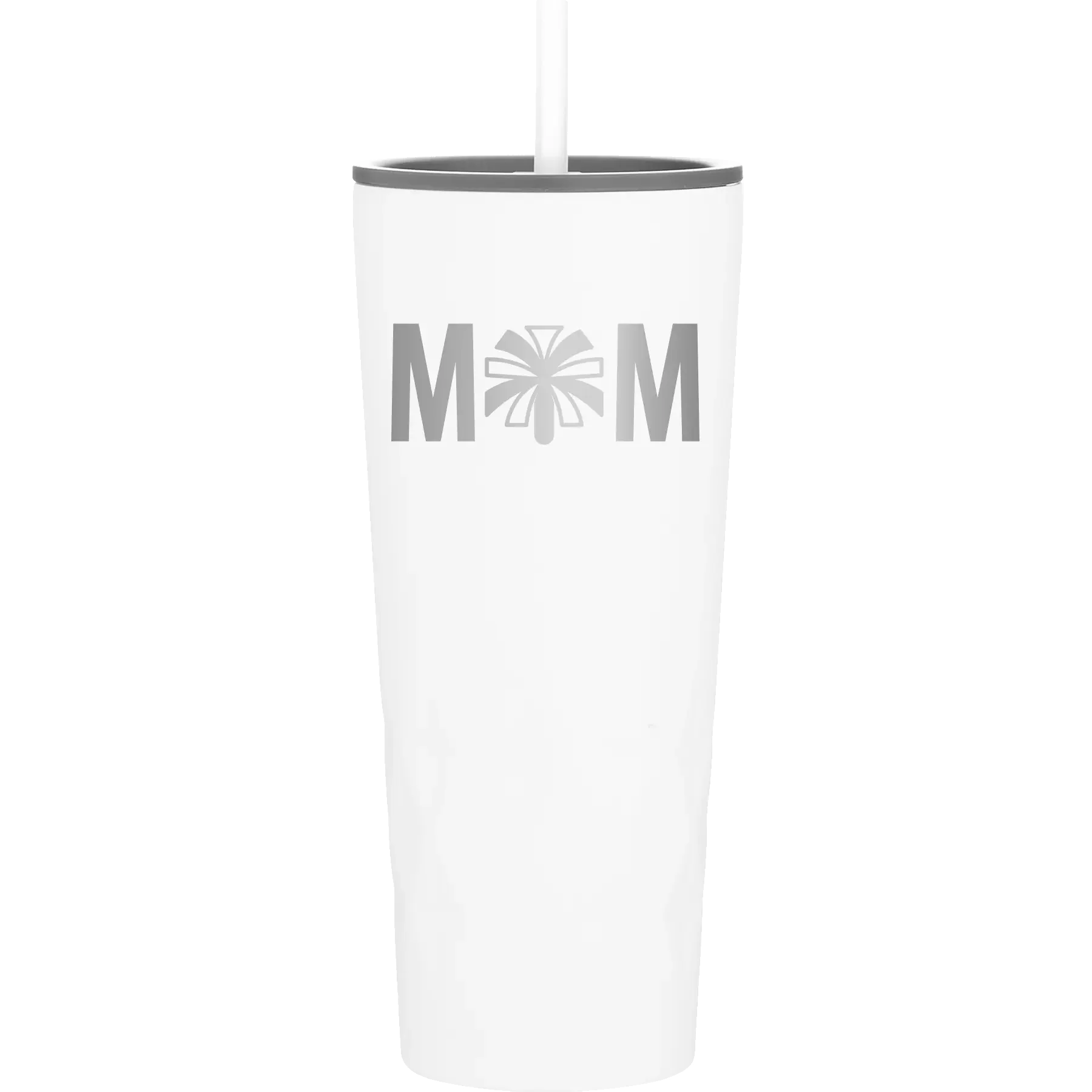 Mom Cheer 20.9 oz Tumbler | White