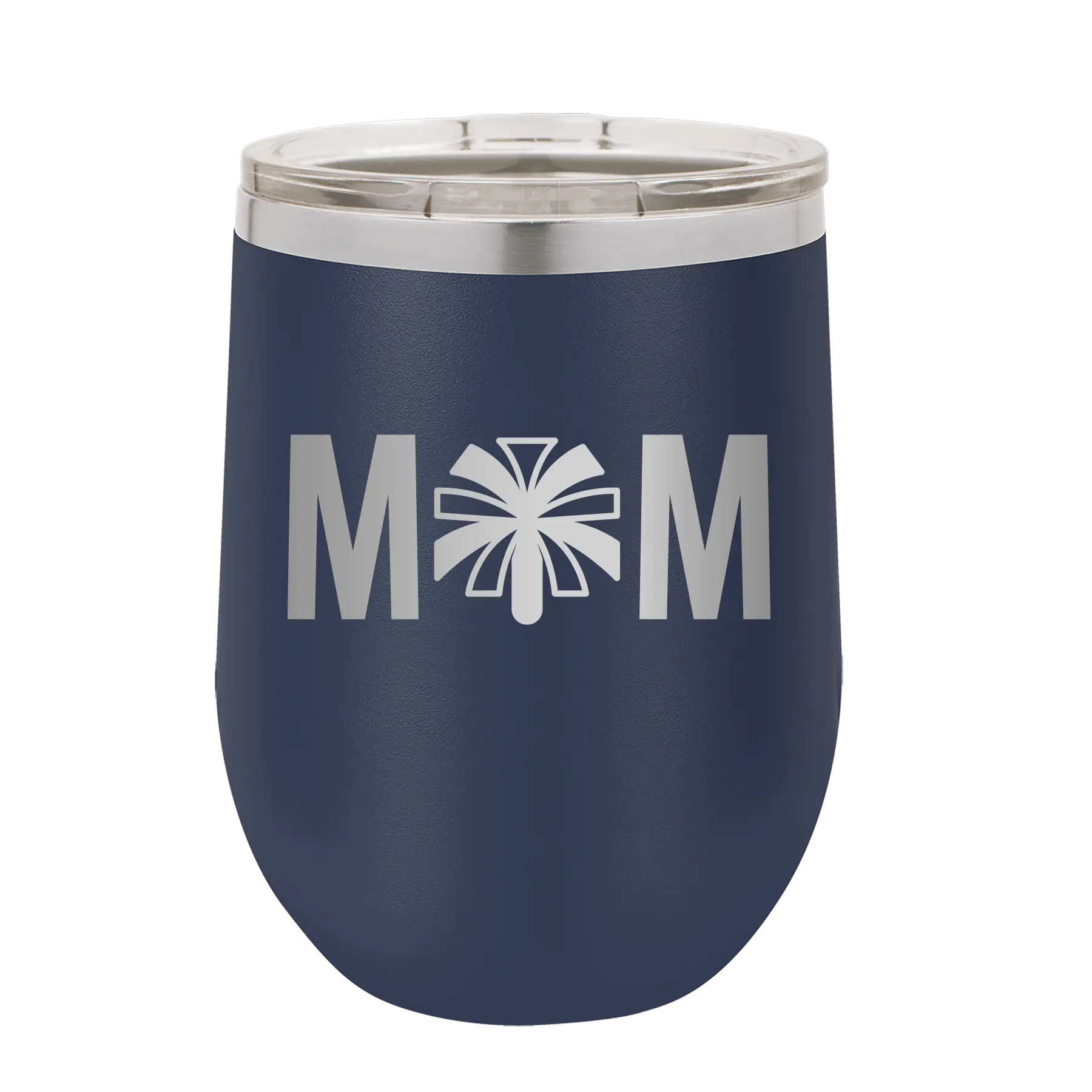 Mom Cheer Wine Cup | Navy