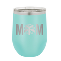 Mom Cheer Wine Cup | Teal