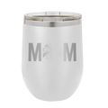 Mom Cheer Wine Cup | White
