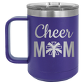 Mom Cheer2 15 oz Mug | Purple