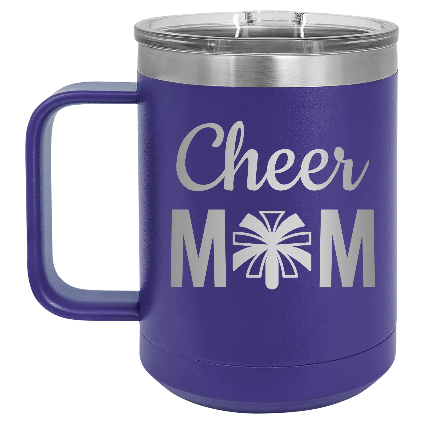 Mom Cheer2 15 oz Mug | Purple