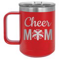 Mom Cheer2 15 oz Mug | Red