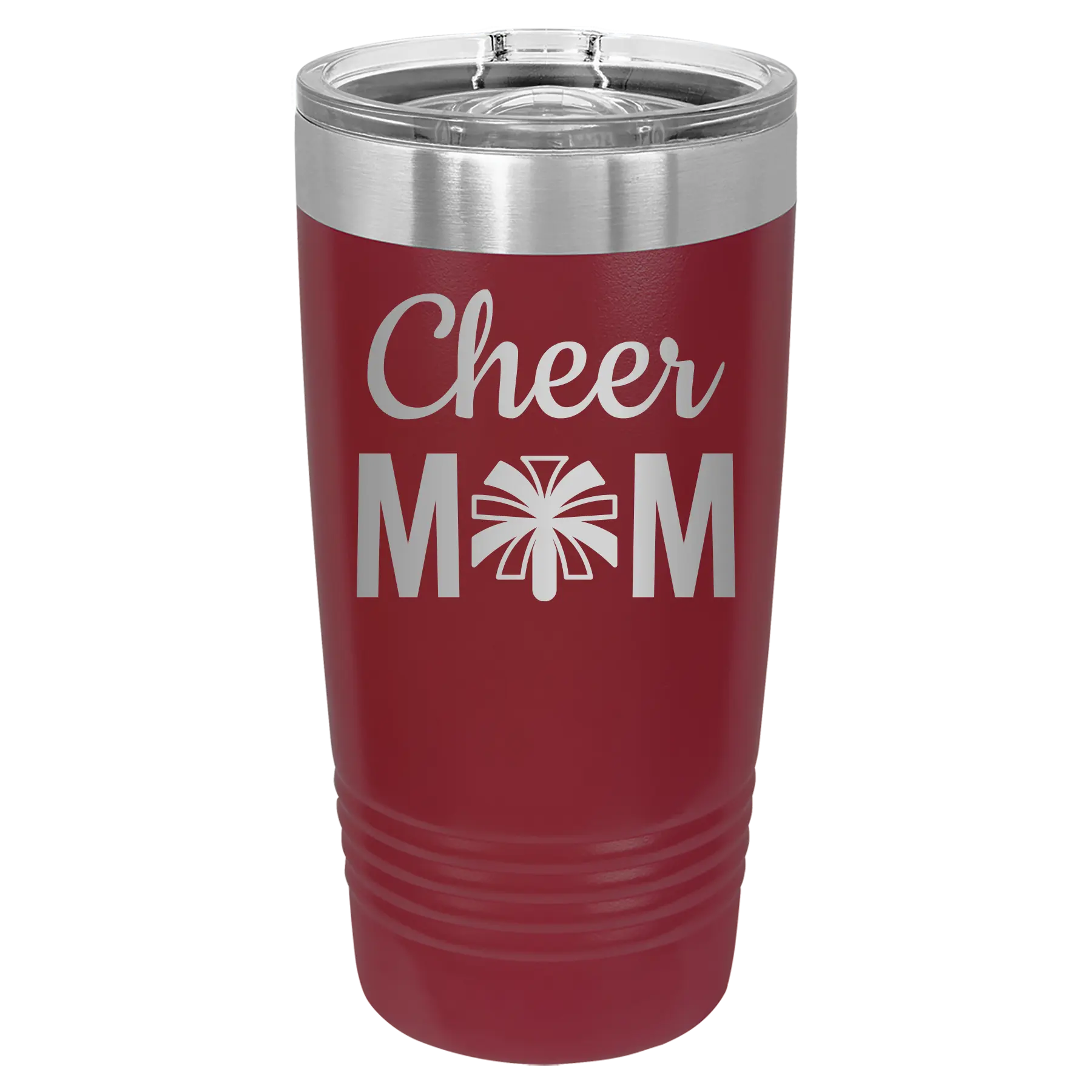 Mom Cheer2 20 oz Tumbler | Maroon