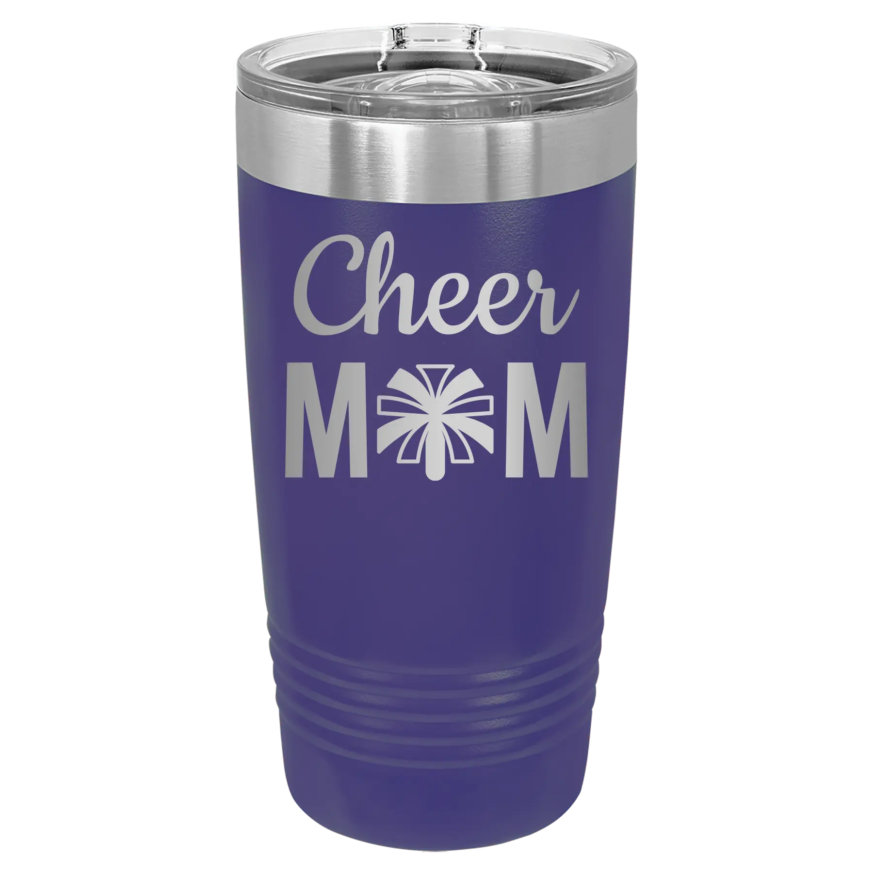 Mom Cheer2 20 oz Tumbler | Purple
