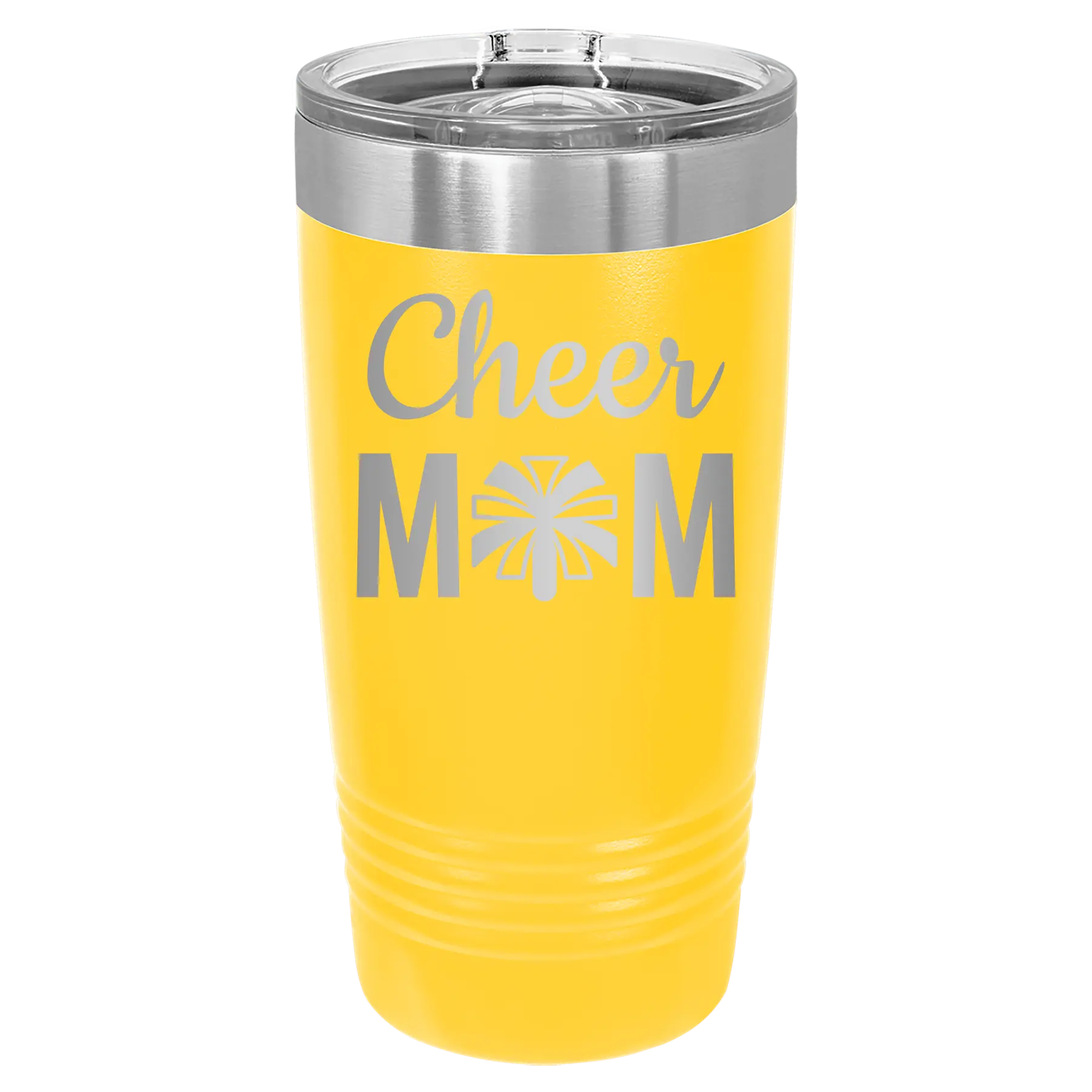 Mom Cheer2 20 oz Tumbler | Yellow