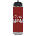 Mom Cheer2 20 oz Water Bottle | Maroon
