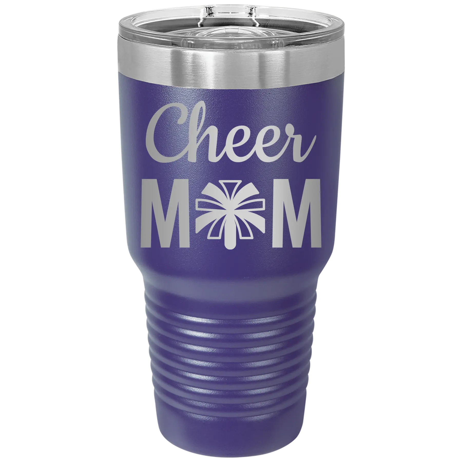 Mom Cheer2 30 oz Tumbler | Purple