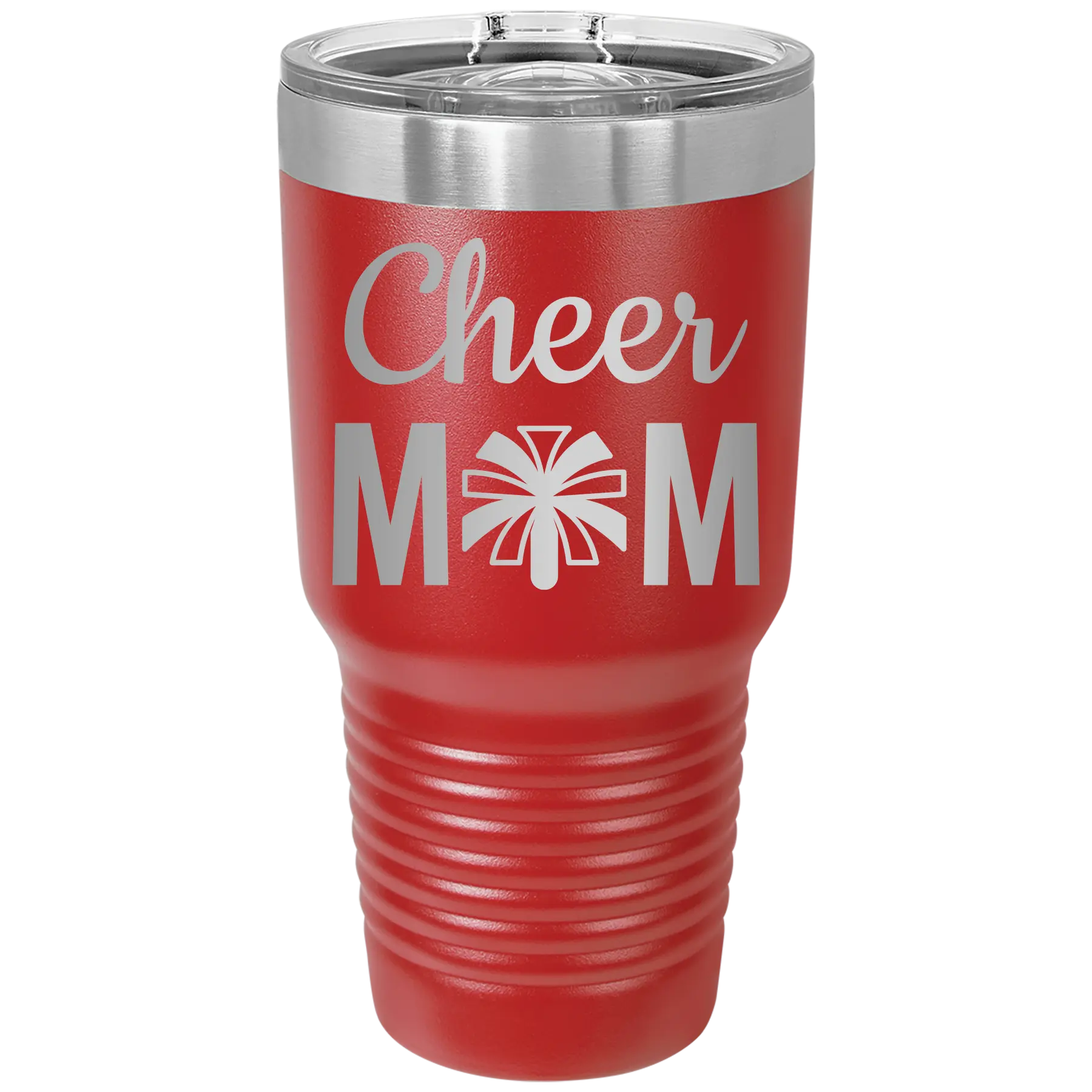 Mom Cheer2 30 oz Tumbler | Red
