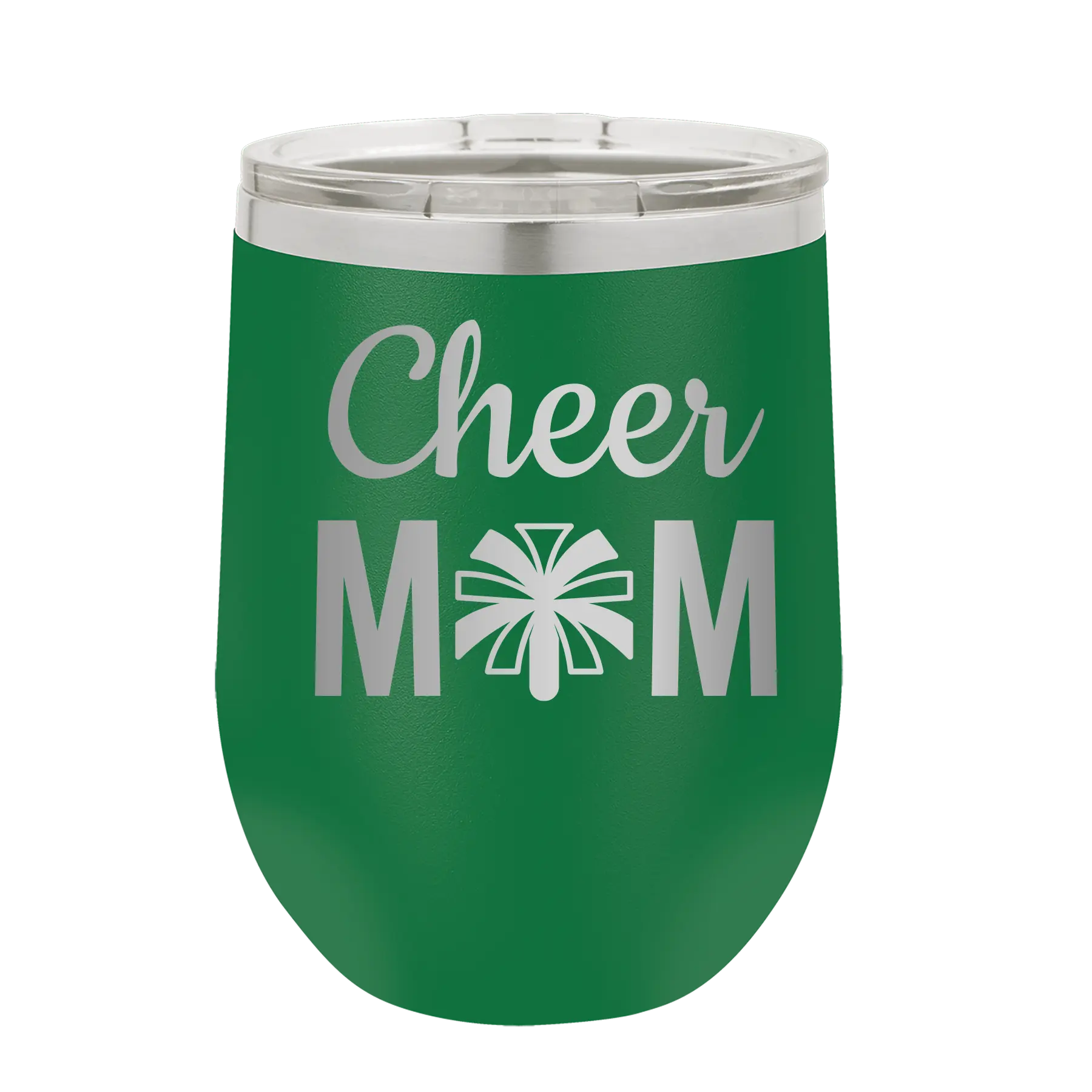 Mom Cheer2 Wine Cup | Green