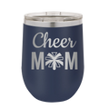 Mom Cheer2 Wine Cup | Navy