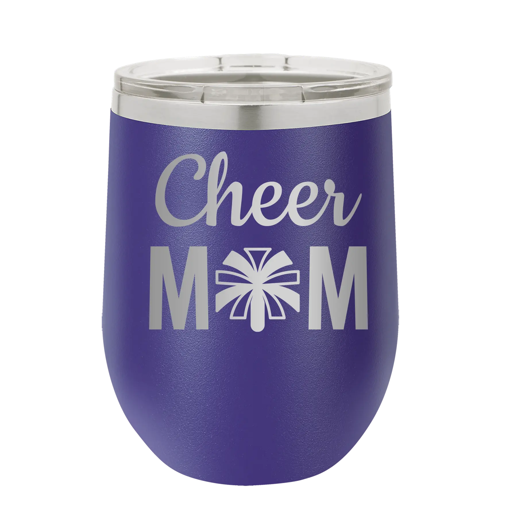 Mom Cheer2 Wine Cup | Purple