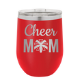 Mom Cheer2 Wine Cup | Red