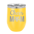Mom Cheer2 Wine Cup | Yellow