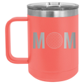 Mom Golf 15 oz Mug | Coral