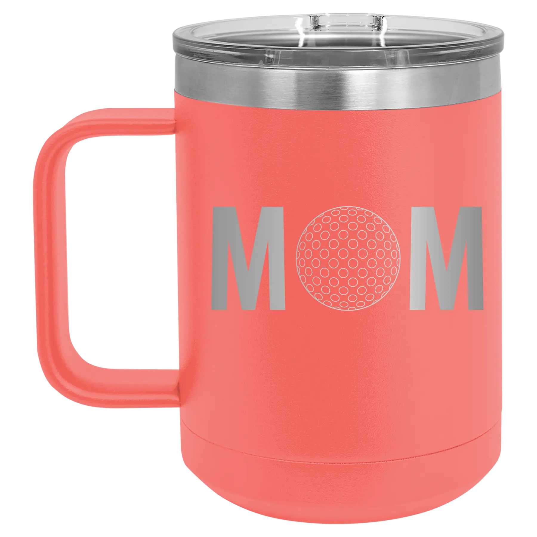 Mom Golf 15 oz Mug | Coral